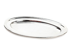 ovale schotel zilver 49 cm
